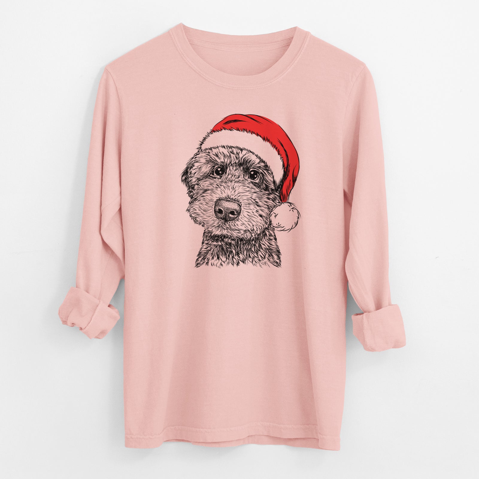 Santa Bowser the Whoodle - Men's Heavyweight 100% Cotton Long Sleeve