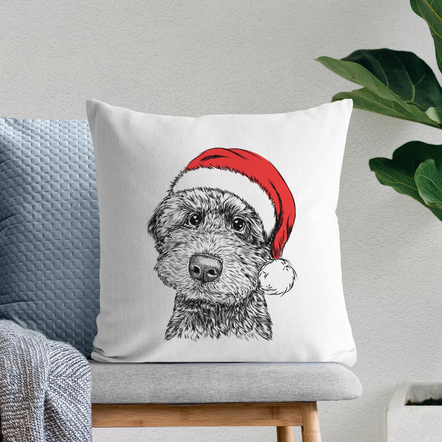 Bowser the Whoodle - Throw Pillow Cover