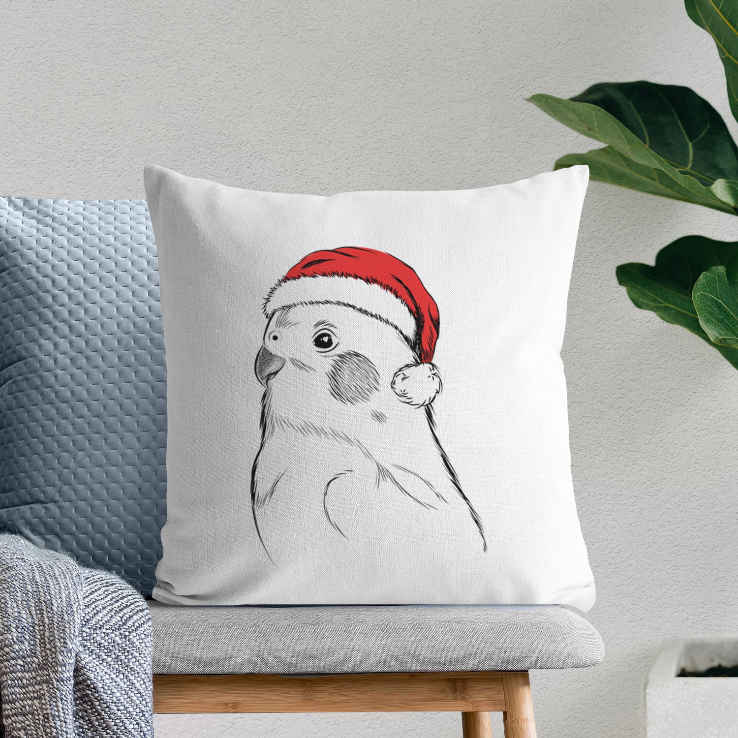 Charlie the Cockatiel - Throw Pillow Cover