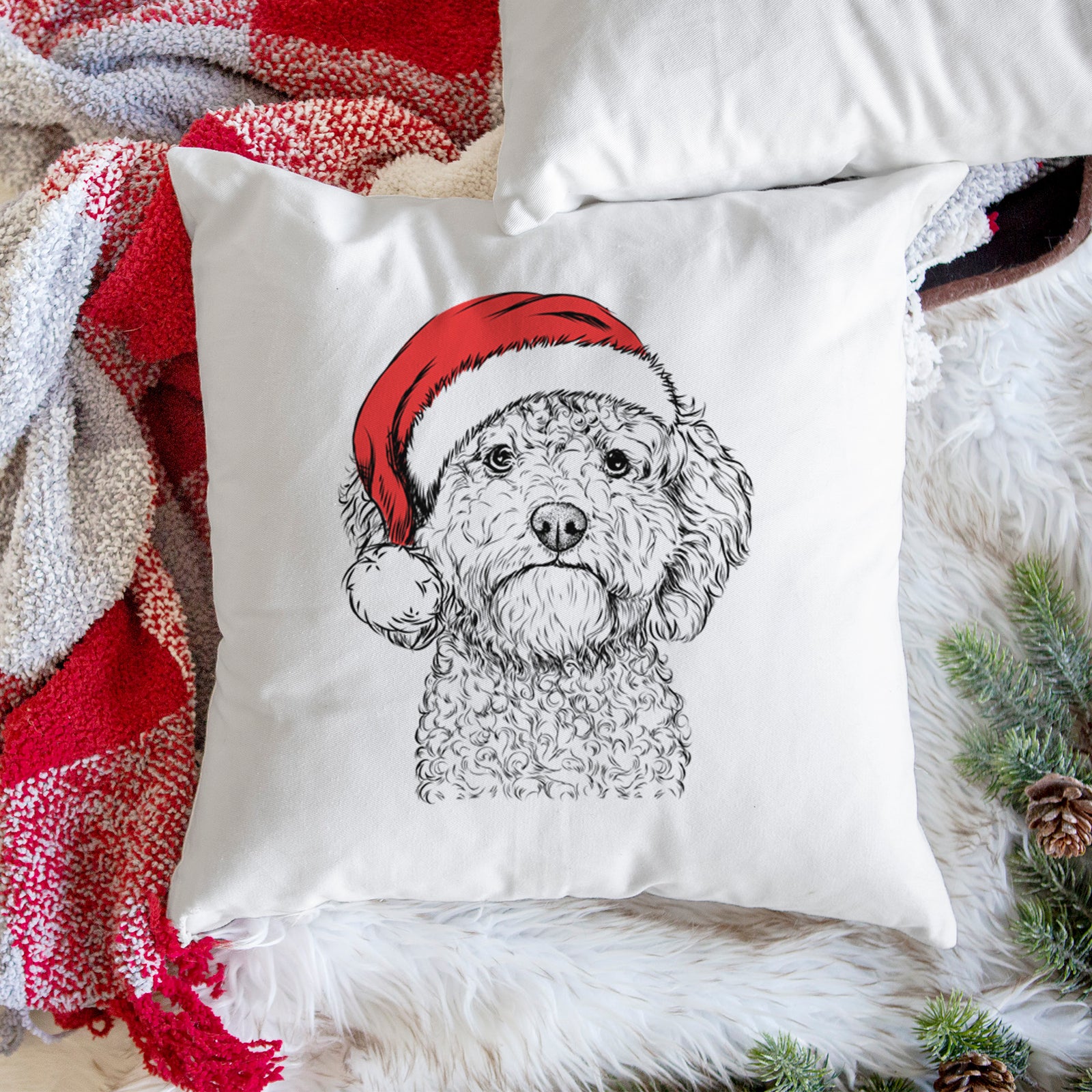 Edgar the Shihpoo - Throw Pillow Cover