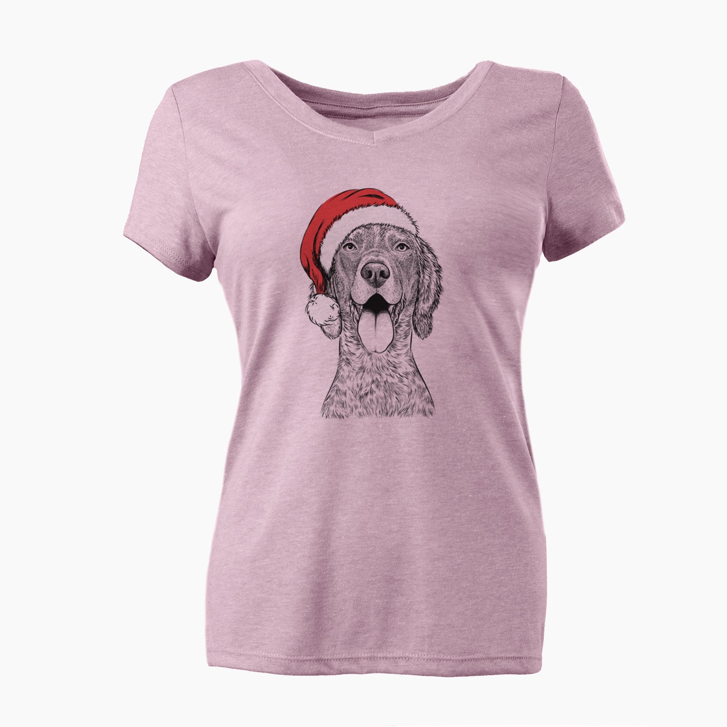 Santa Freddy the English Setter - Women's Perfect V-neck Shirt