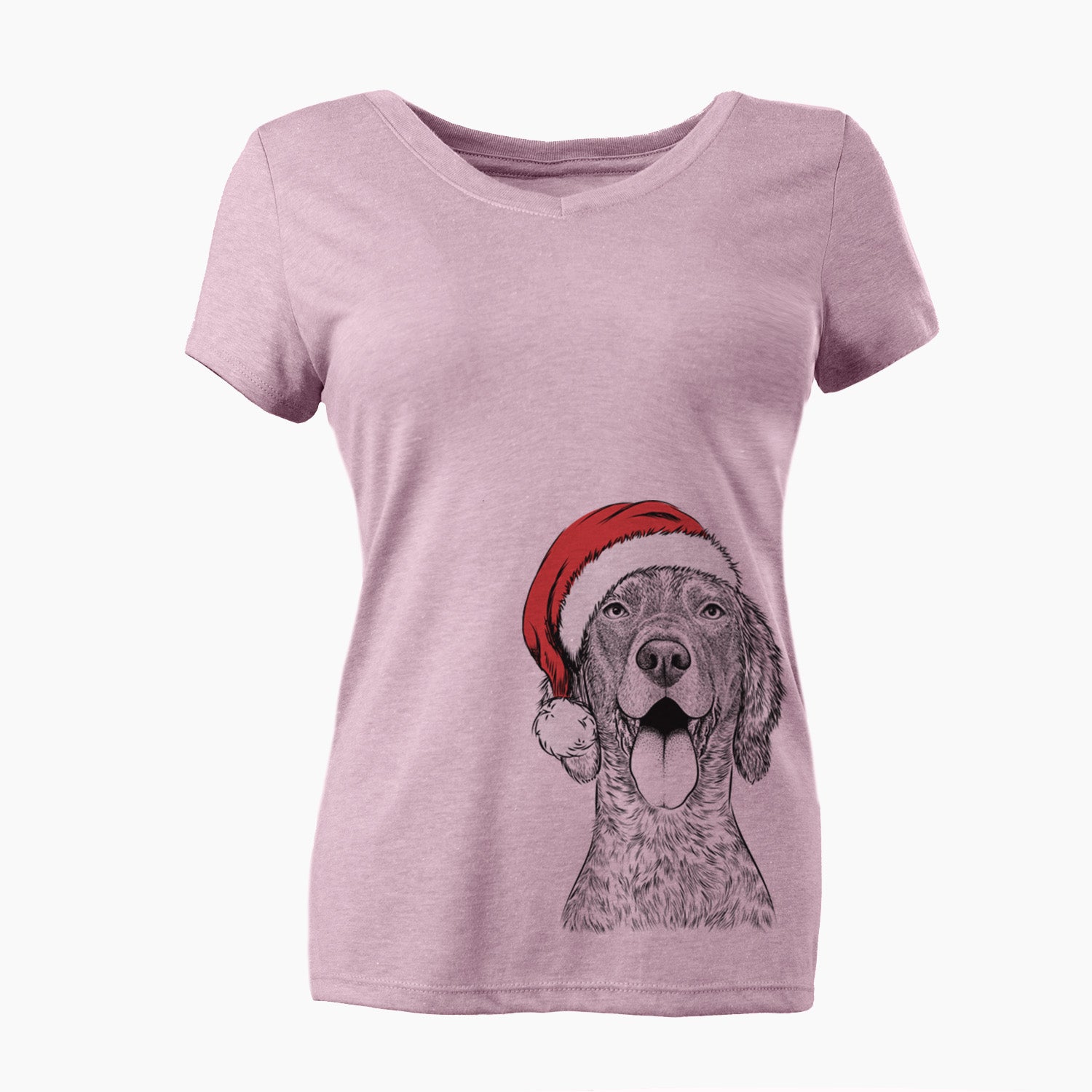 Santa Freddy the English Setter - Women's Perfect V-neck Shirt