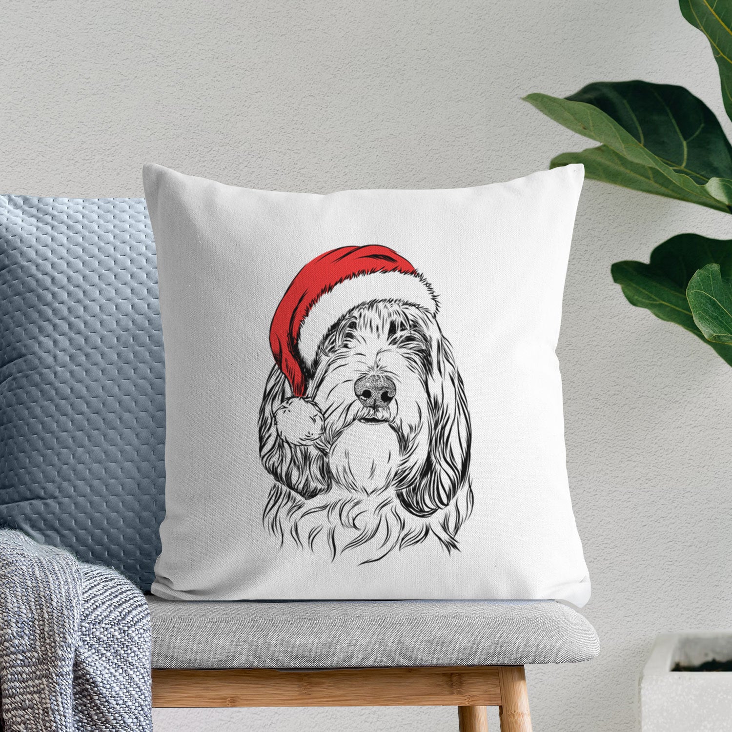 Gerard the Petit Basset Griffon Vendeen - Throw Pillow Cover