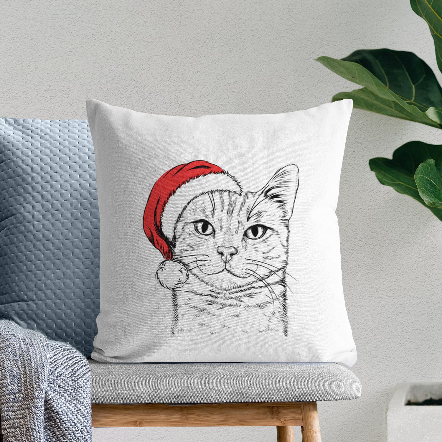 Ginger Tom the Tabby Cat - Throw Pillow Cover