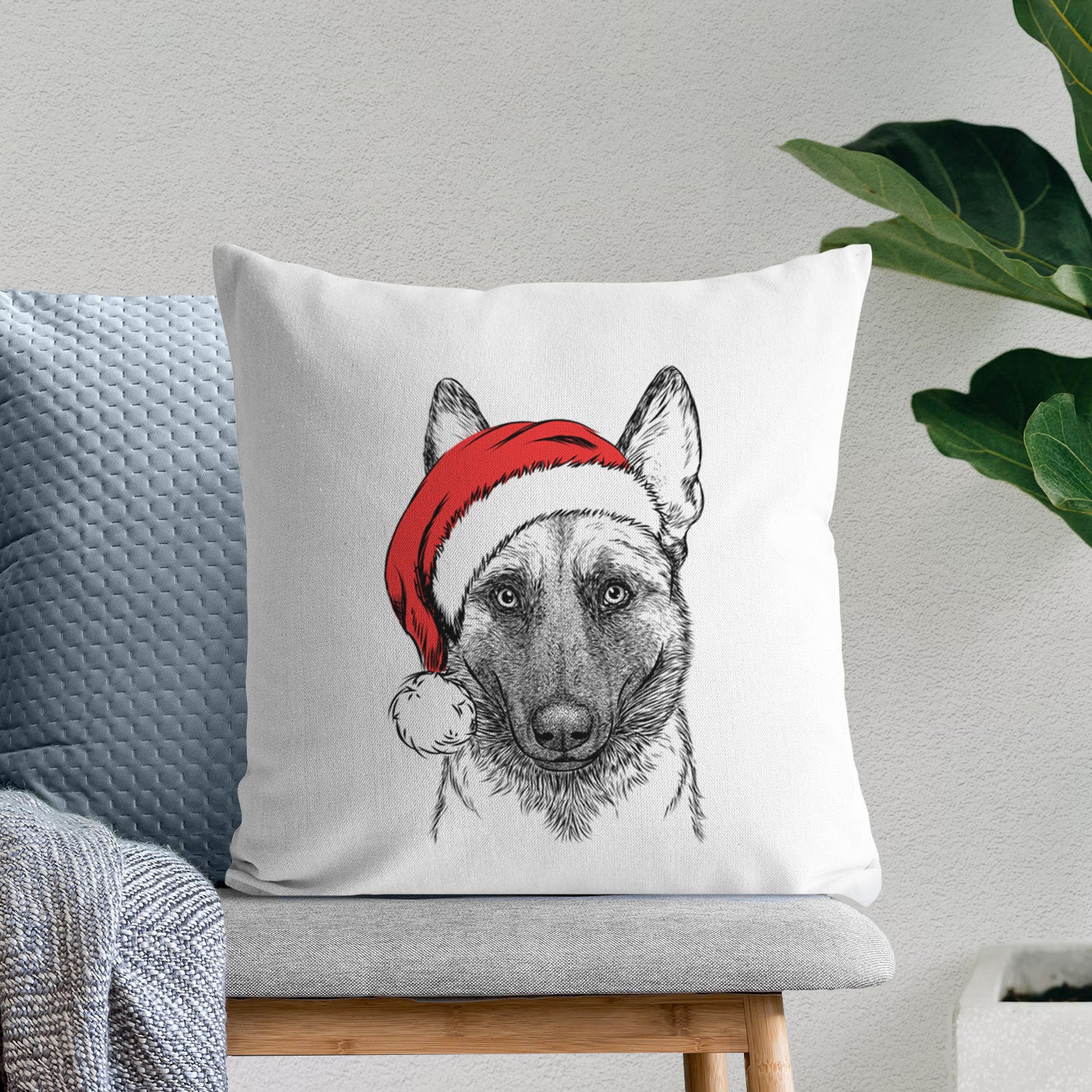 Gunther the Belgian Malinois - Throw Pillow Cover