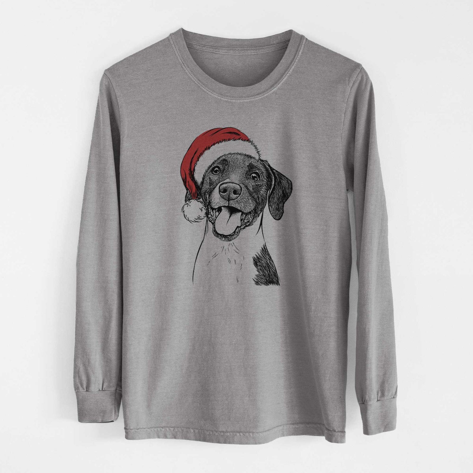 Santa Harper the Mixed Breed - Men's Heavyweight 100% Cotton Long Sleeve