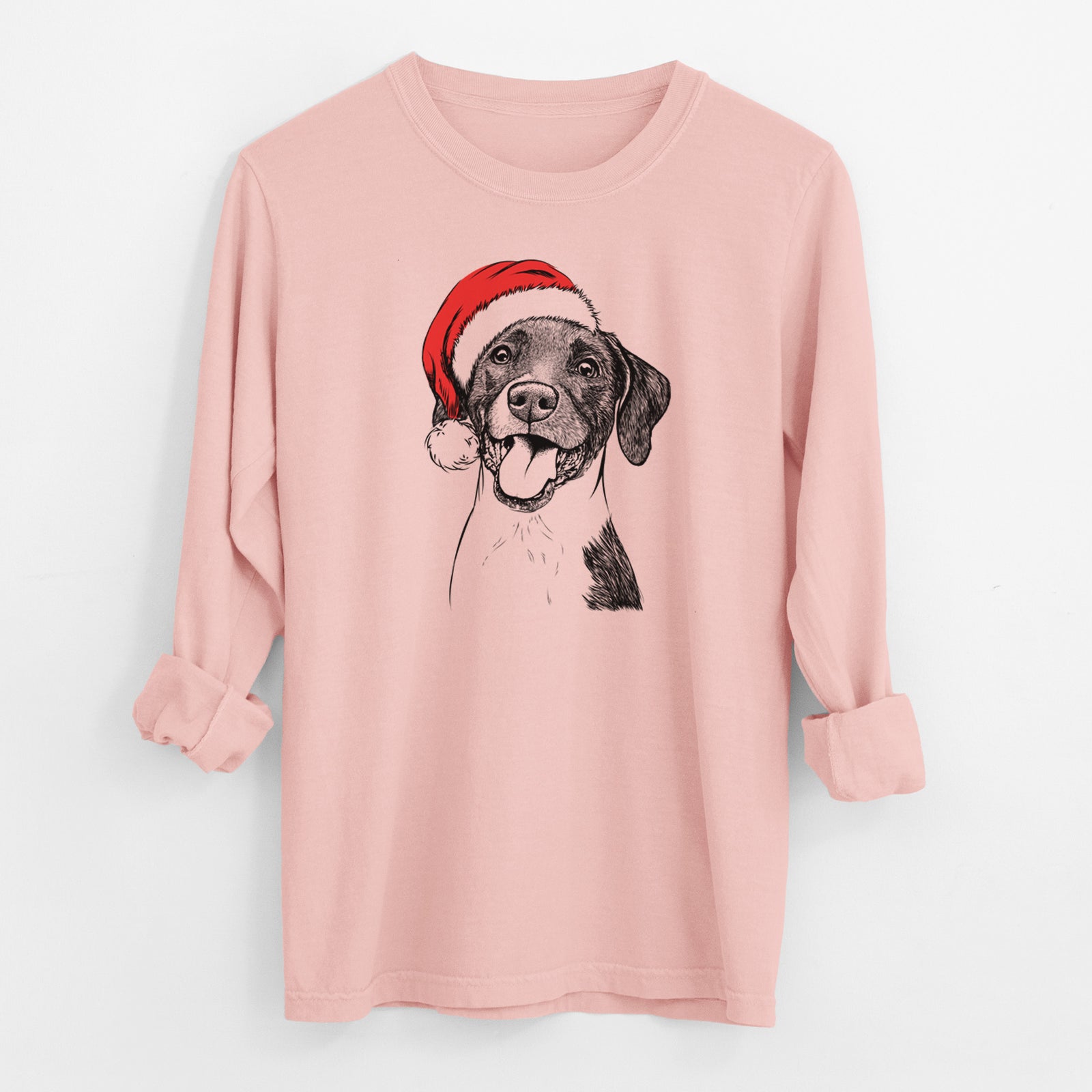 Santa Harper the Mixed Breed - Men's Heavyweight 100% Cotton Long Sleeve