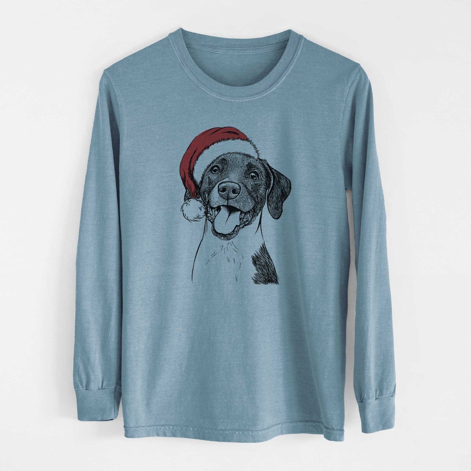 Santa Harper the Mixed Breed - Men's Heavyweight 100% Cotton Long Sleeve