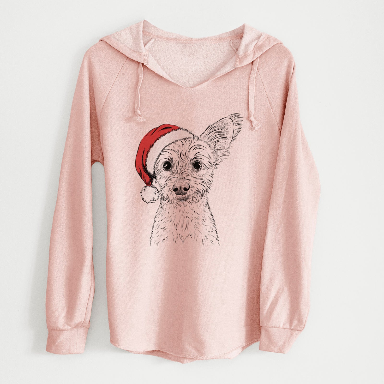 Santa Heidi the Schnauzer Mix - Cali Wave Hooded Sweatshirt
