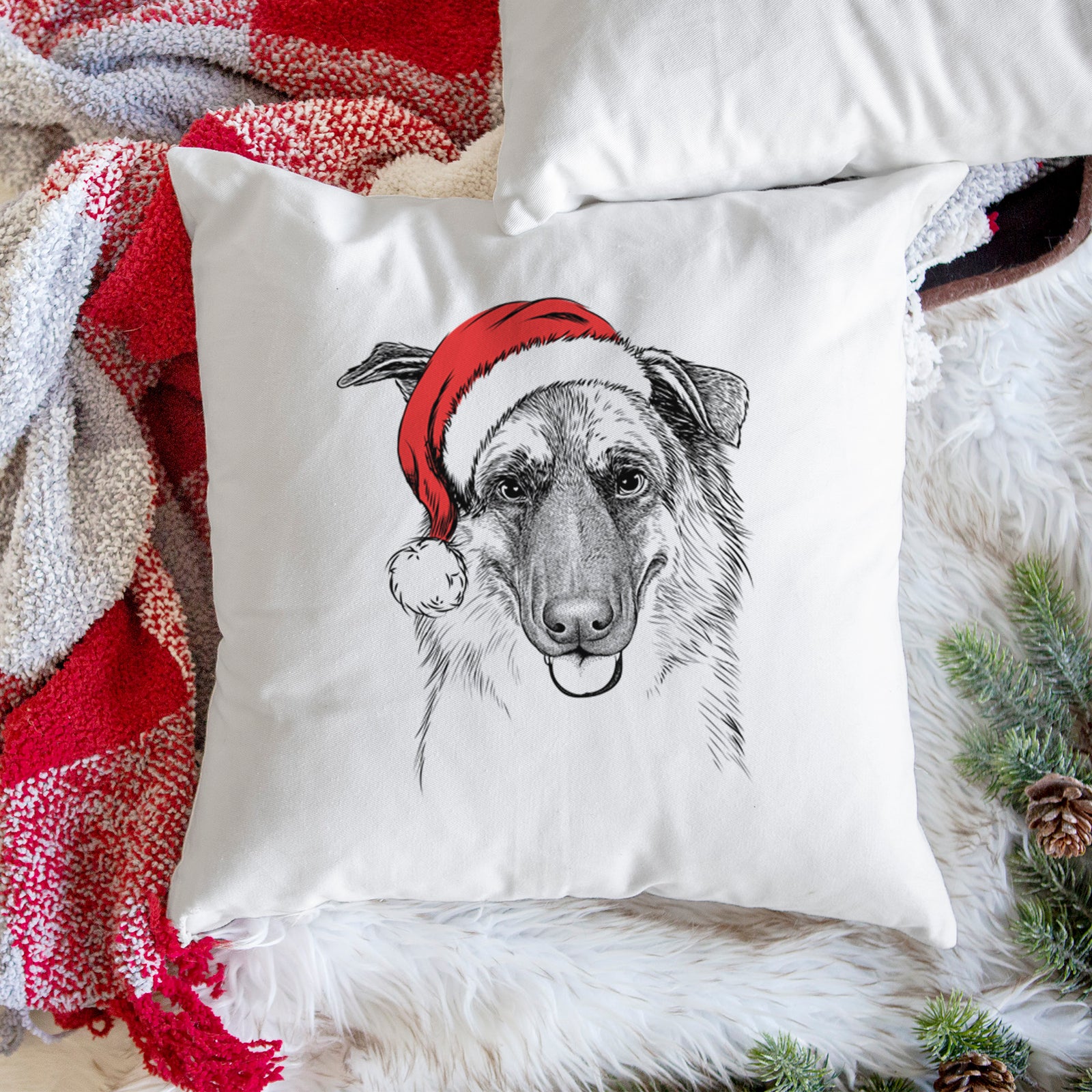 Henry the German Shepherd - Throw Pillow Cover