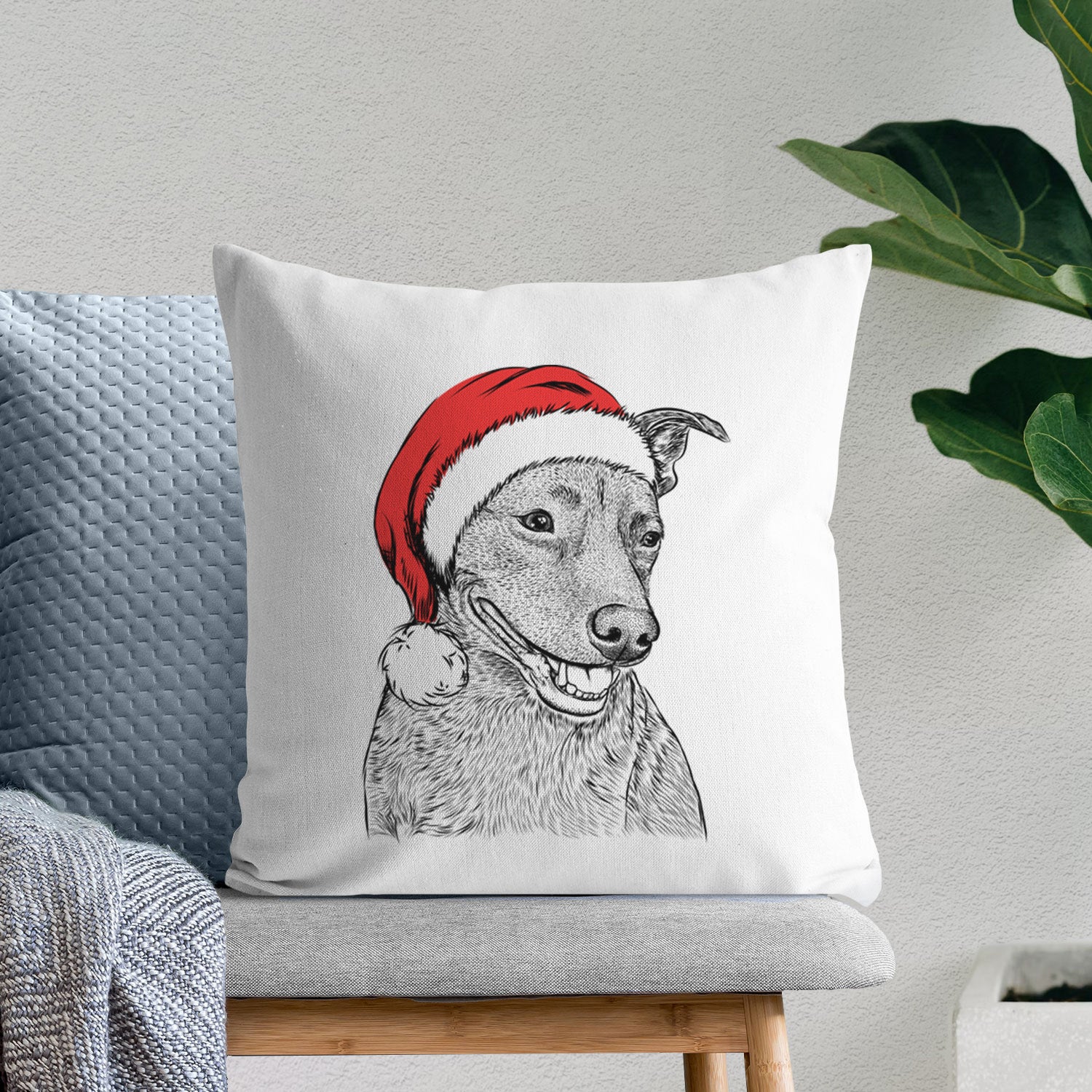 Honey the Lab Pit Mix - Throw Pillow Cover