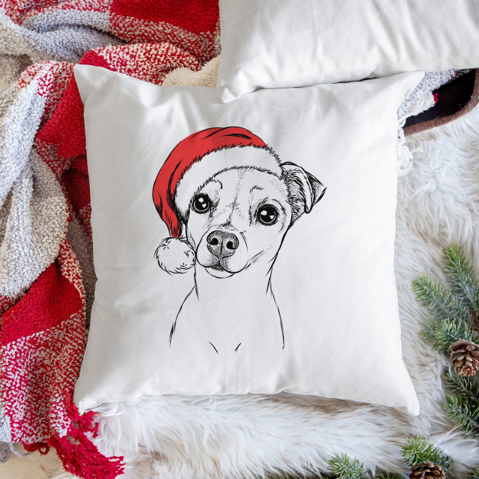 Izzy the Chiweenie - Throw Pillow Cover