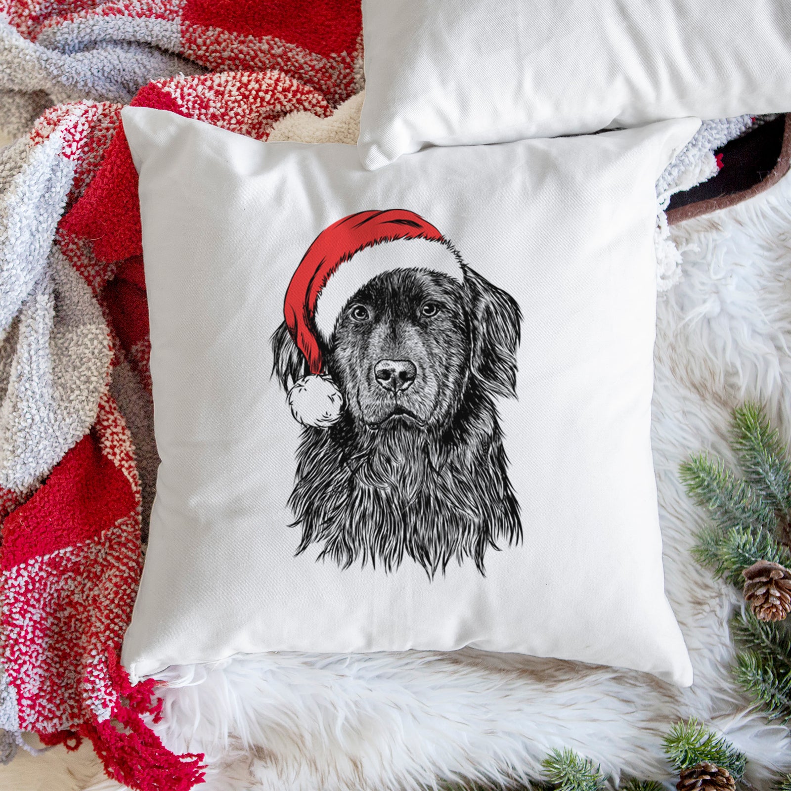 Jinx the Newfoundland - Throw Pillow Cover
