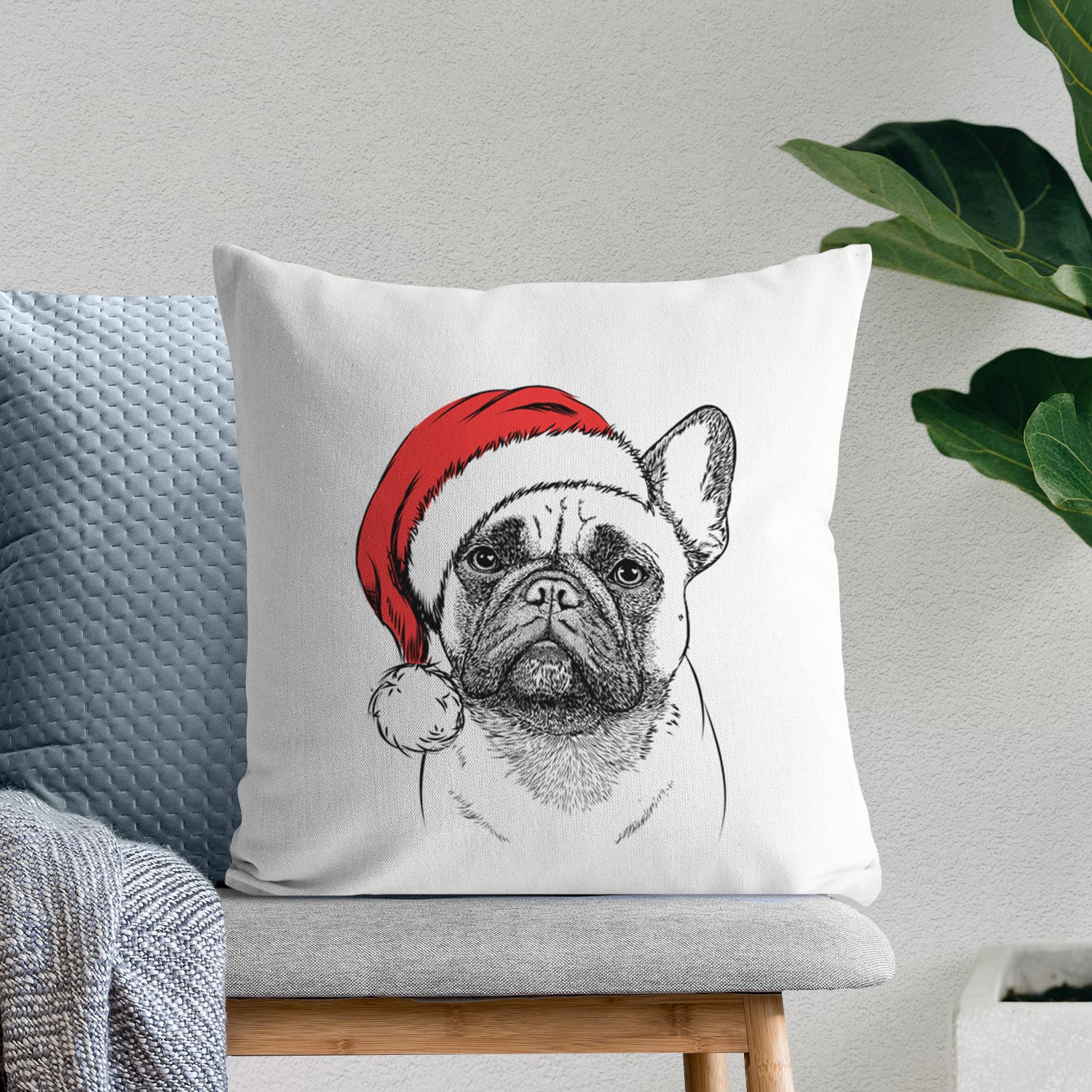 Kingsleigh the French Bulldog - Throw Pillow Cover