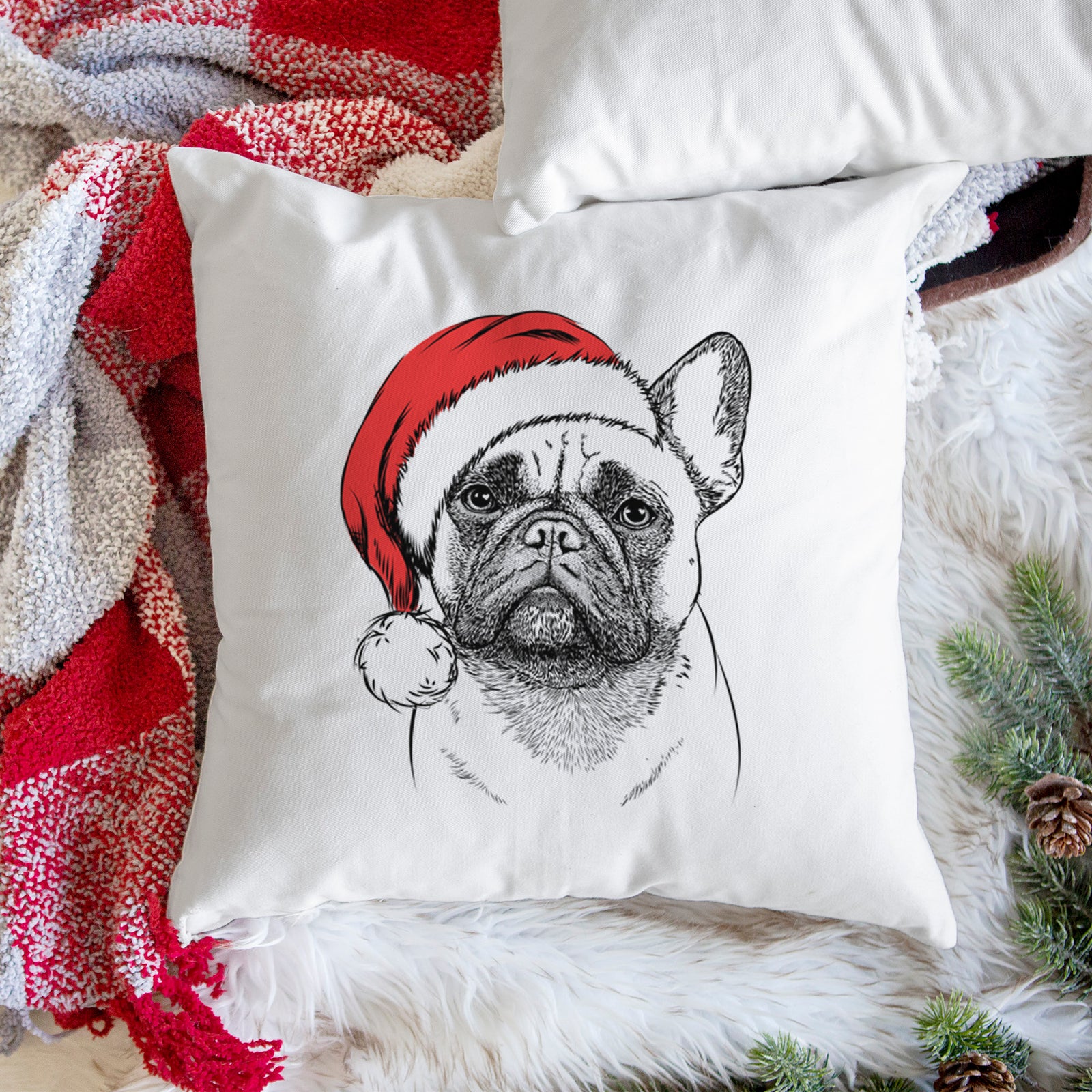 Kingsleigh the French Bulldog - Throw Pillow Cover