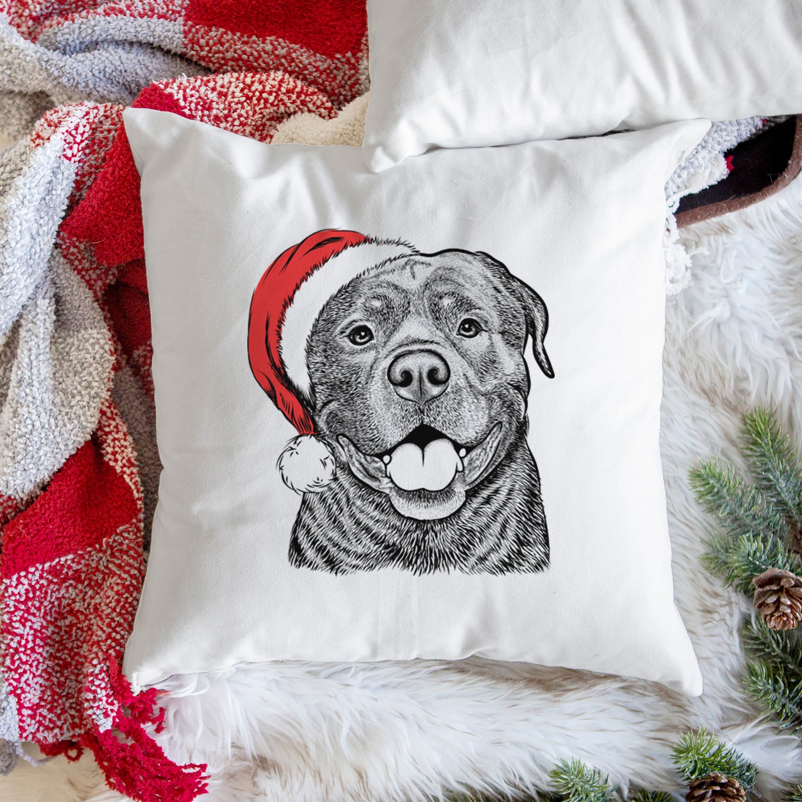 Kojak the Rottweiler - Throw Pillow Cover