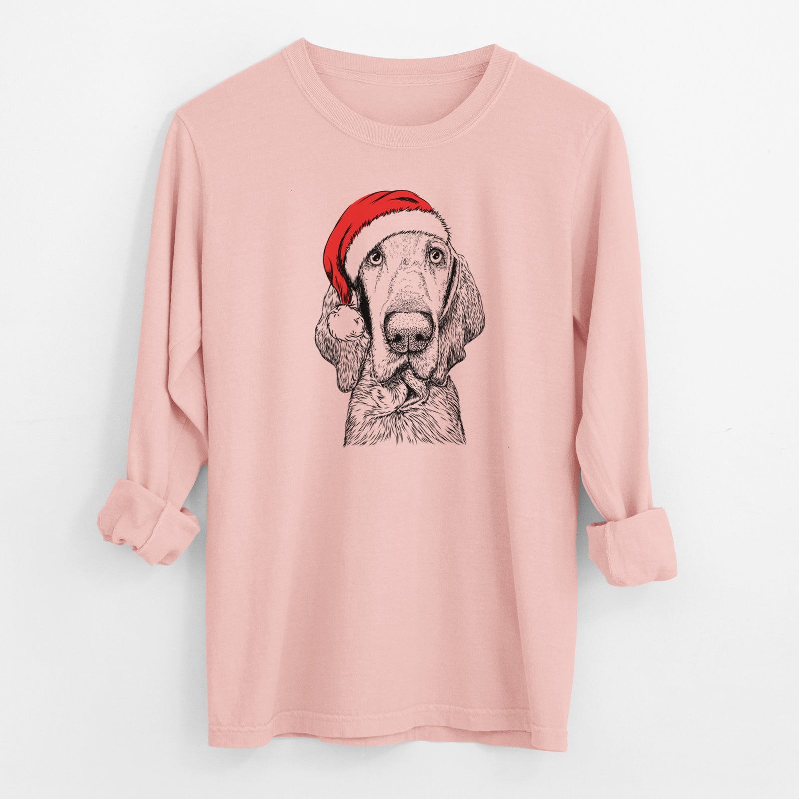 Santa Kylie the Bracco Italiano - Men's Heavyweight 100% Cotton Long Sleeve