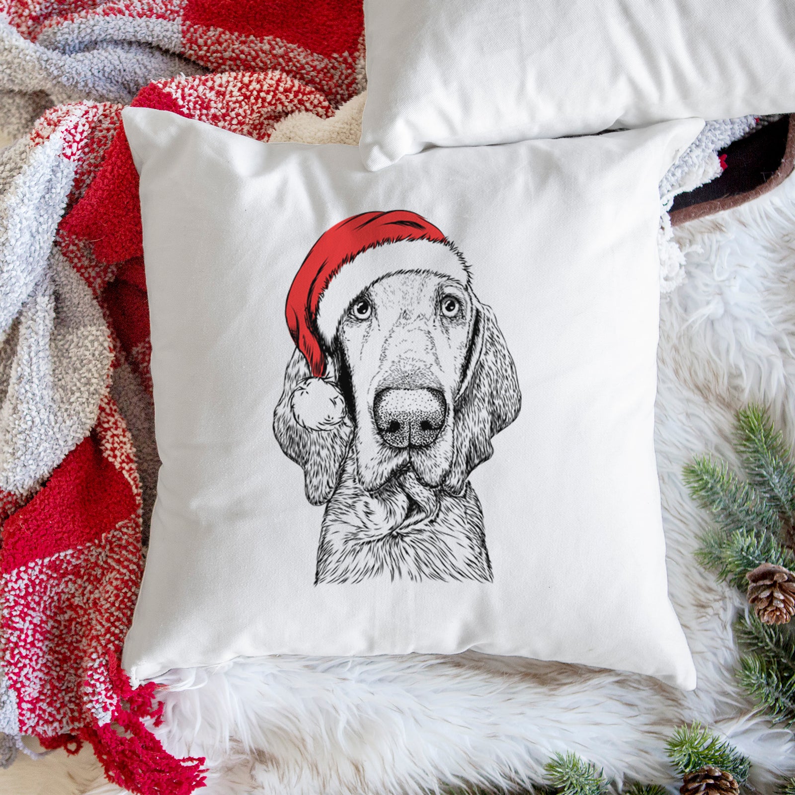 Kylie the Bracco Italiano - Throw Pillow Cover