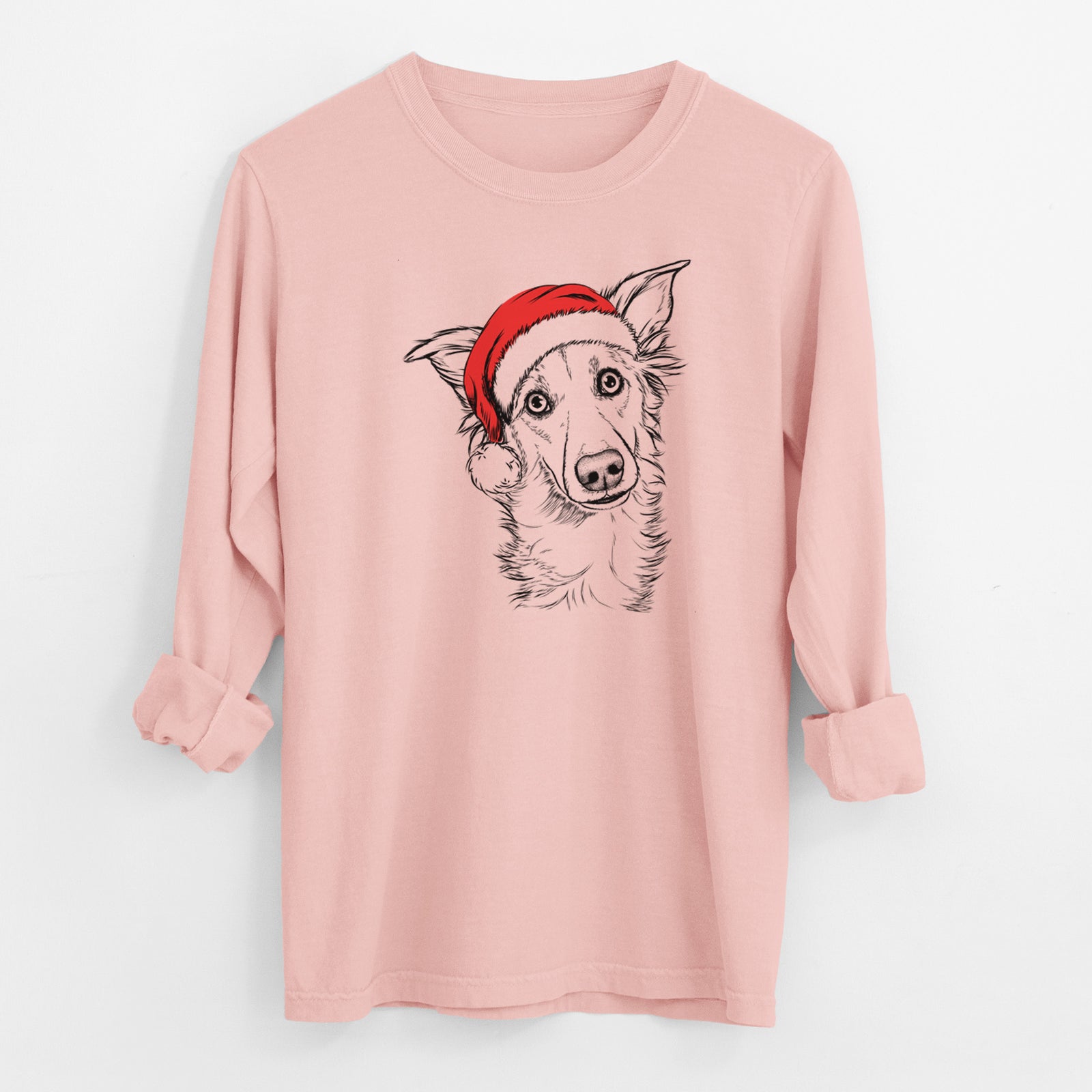 Santa Kyu the Windsprite - Men's Heavyweight 100% Cotton Long Sleeve