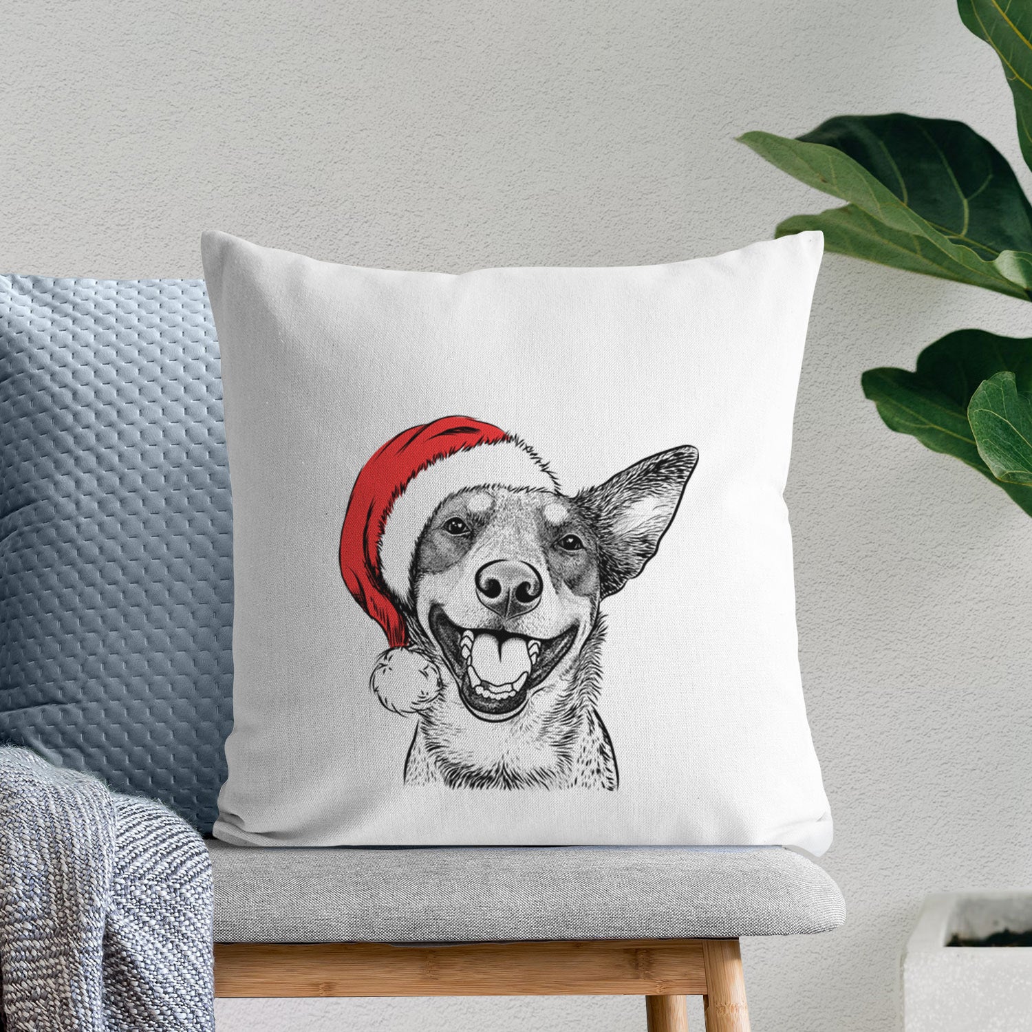 Lily the Australian Cattle Dog - Throw Pillow Cover