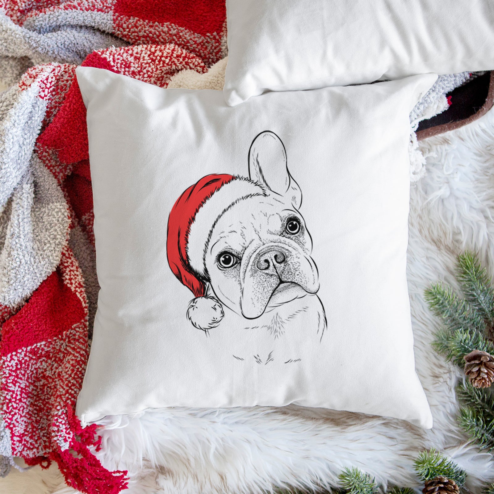 Loki the French Bulldog - Throw Pillow Cover