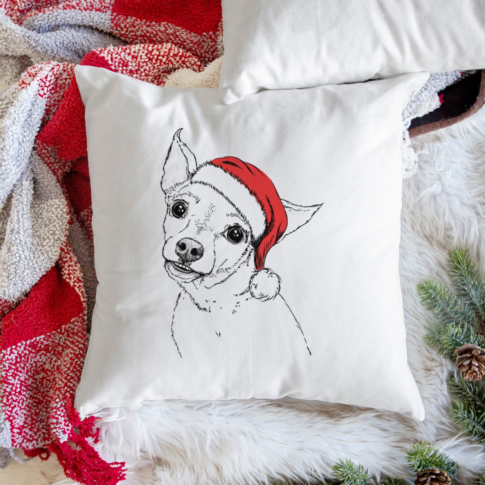 Lola the Chiweenie - Throw Pillow Cover