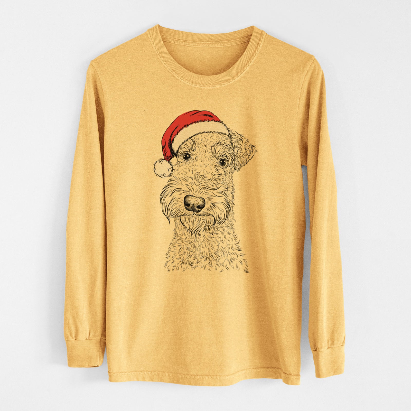 Santa Roc Haven Maggie May the Airedale Terrier - Heavyweight 100% Cotton Long Sleeve