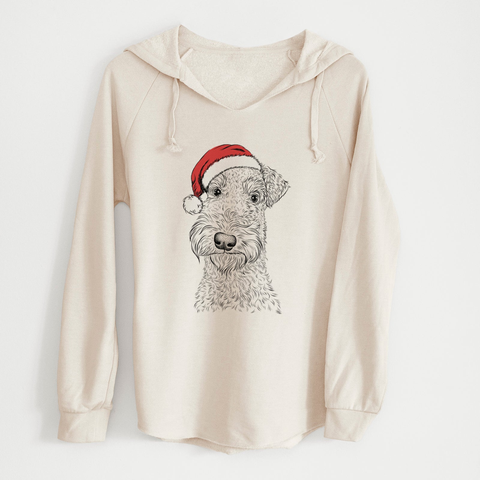 Santa Roc Haven Maggie May the Airedale Terrier - Cali Wave Hooded Sweatshirt
