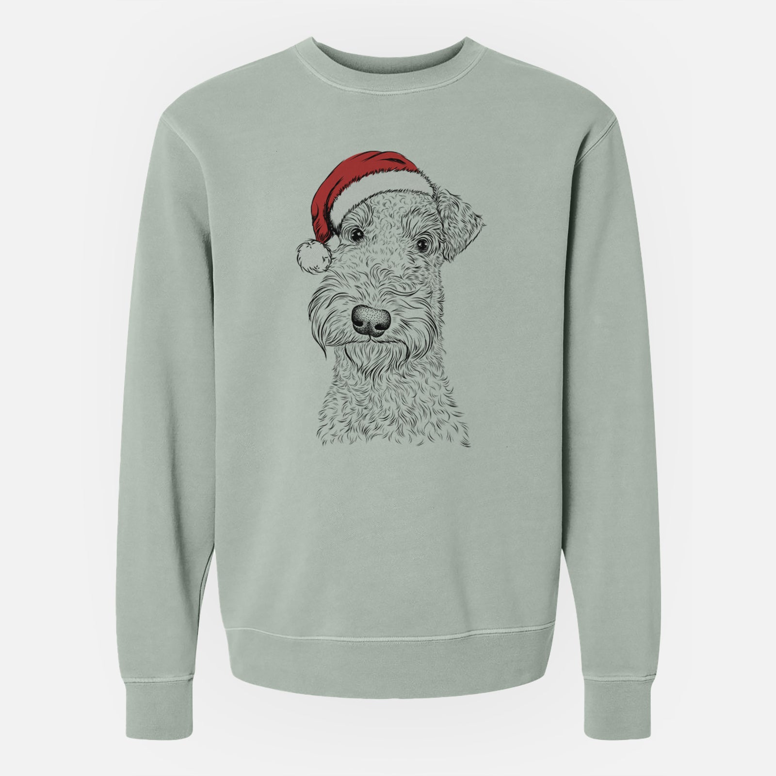 Santa Roc Haven Maggie May the Airedale Terrier - Unisex Pigment Dyed Crew Sweatshirt