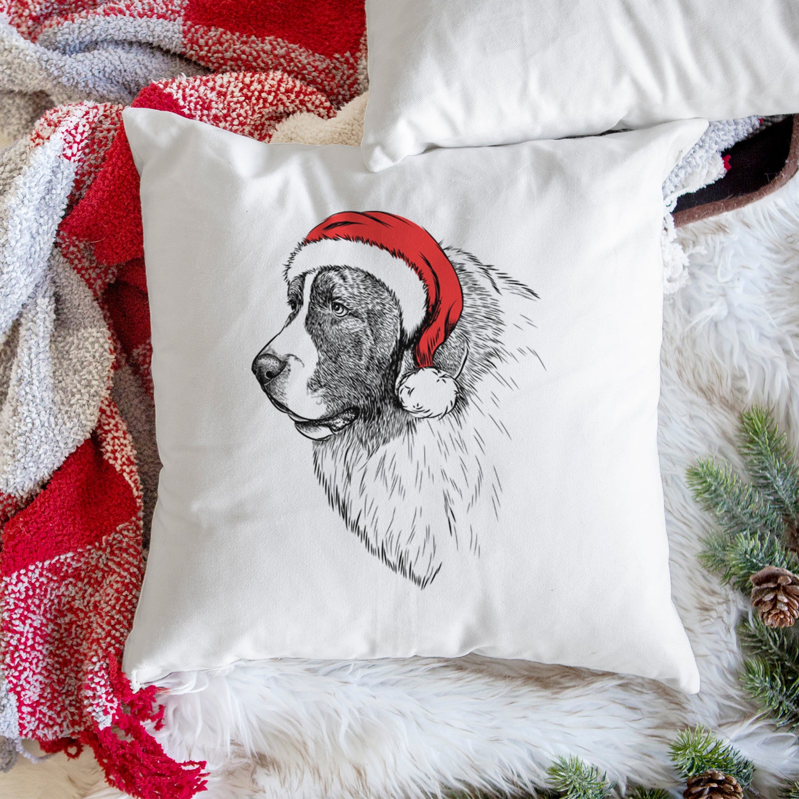 Magnus the Pyrenean Mastiff - Throw Pillow Cover