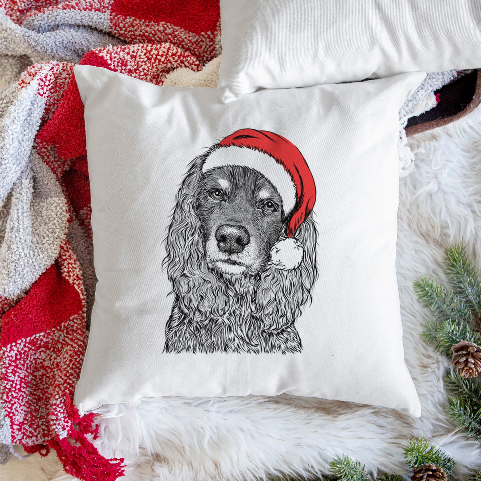Marley Boy the American Cocker Spaniel - Throw Pillow Cover