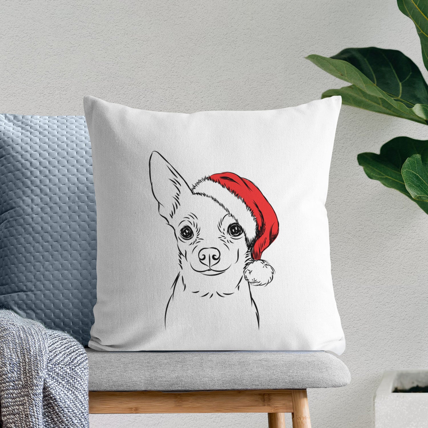 Martini the Chihuahua - Throw Pillow Cover