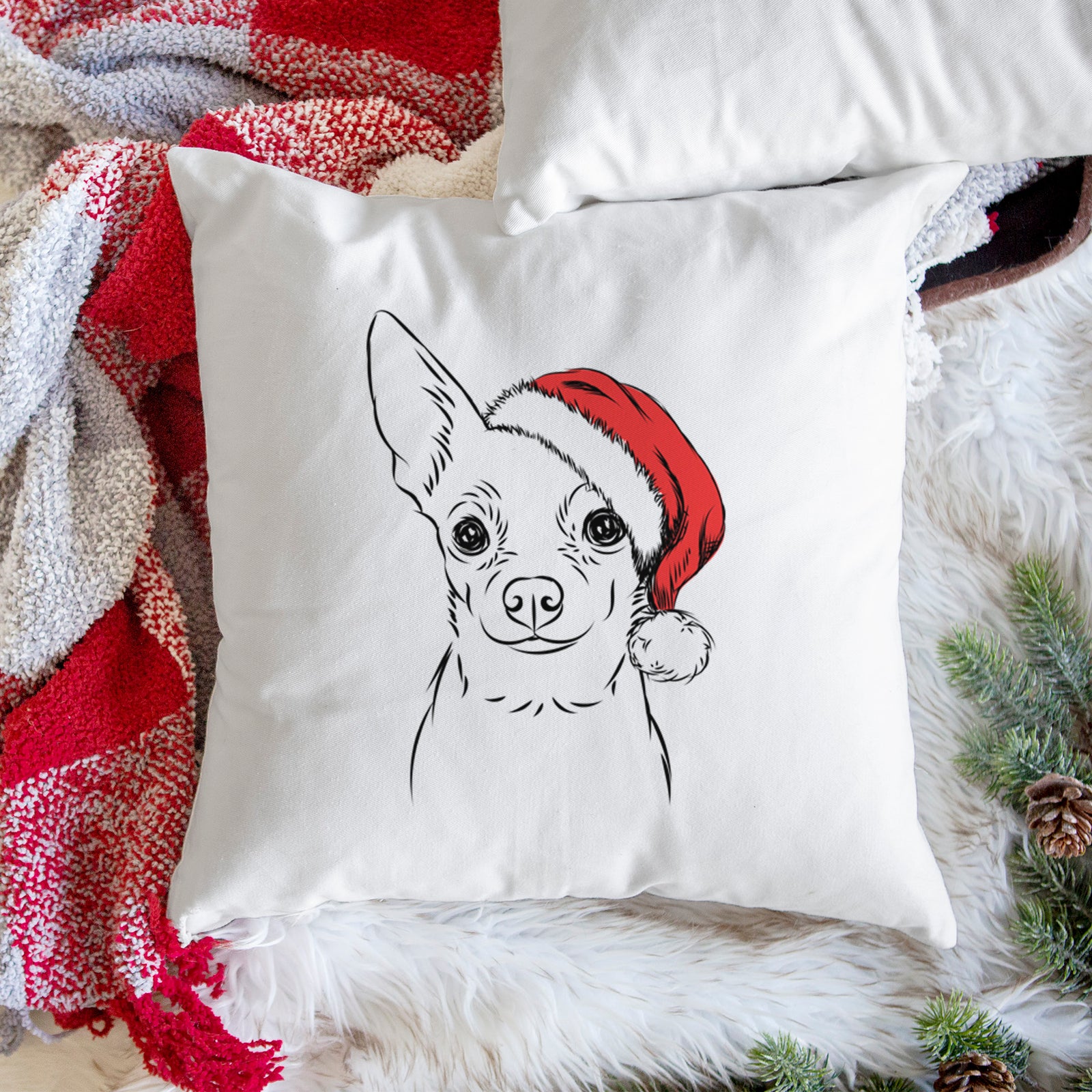 Martini the Chihuahua - Throw Pillow Cover