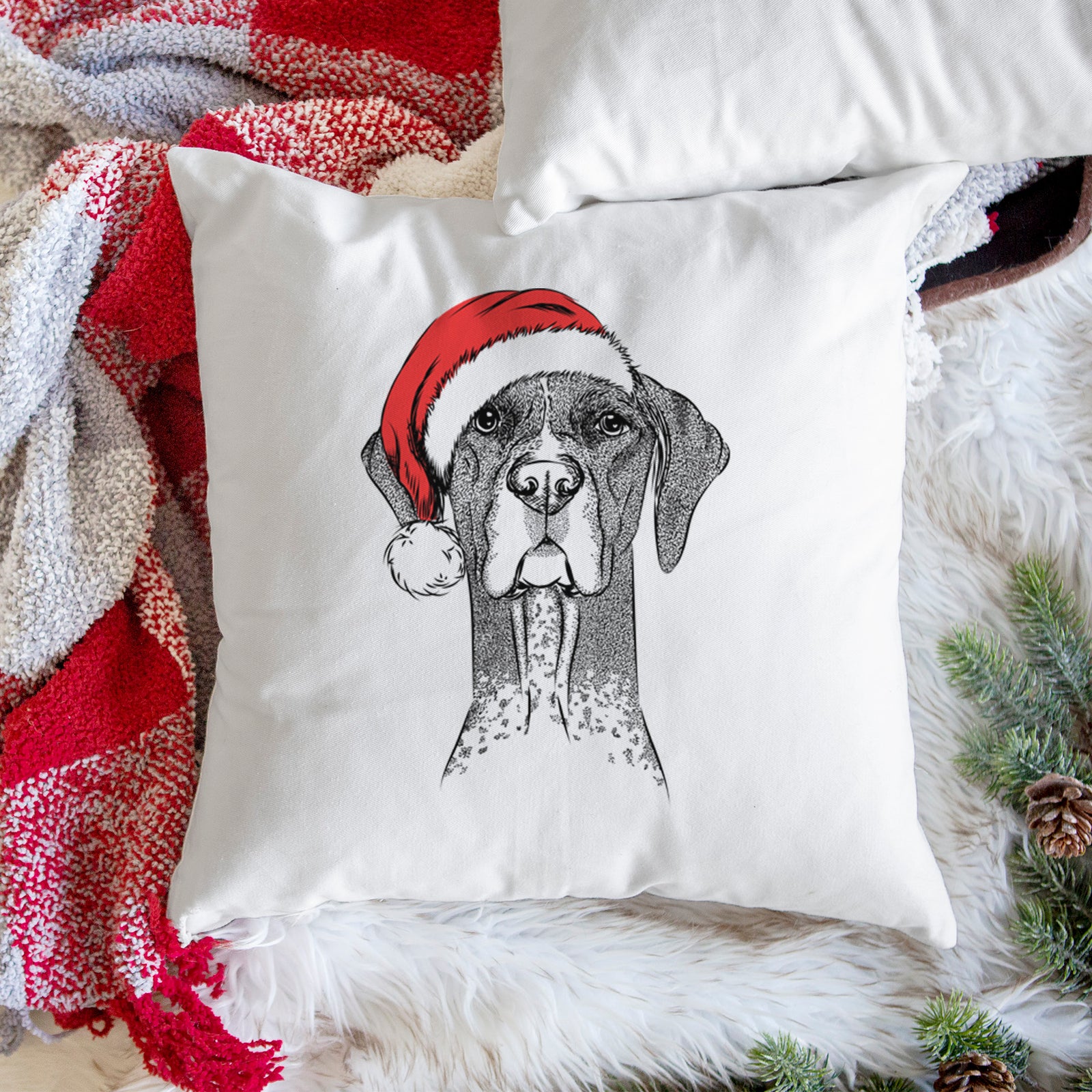Mattis the German Shorthaired Pointer - Throw Pillow Cover