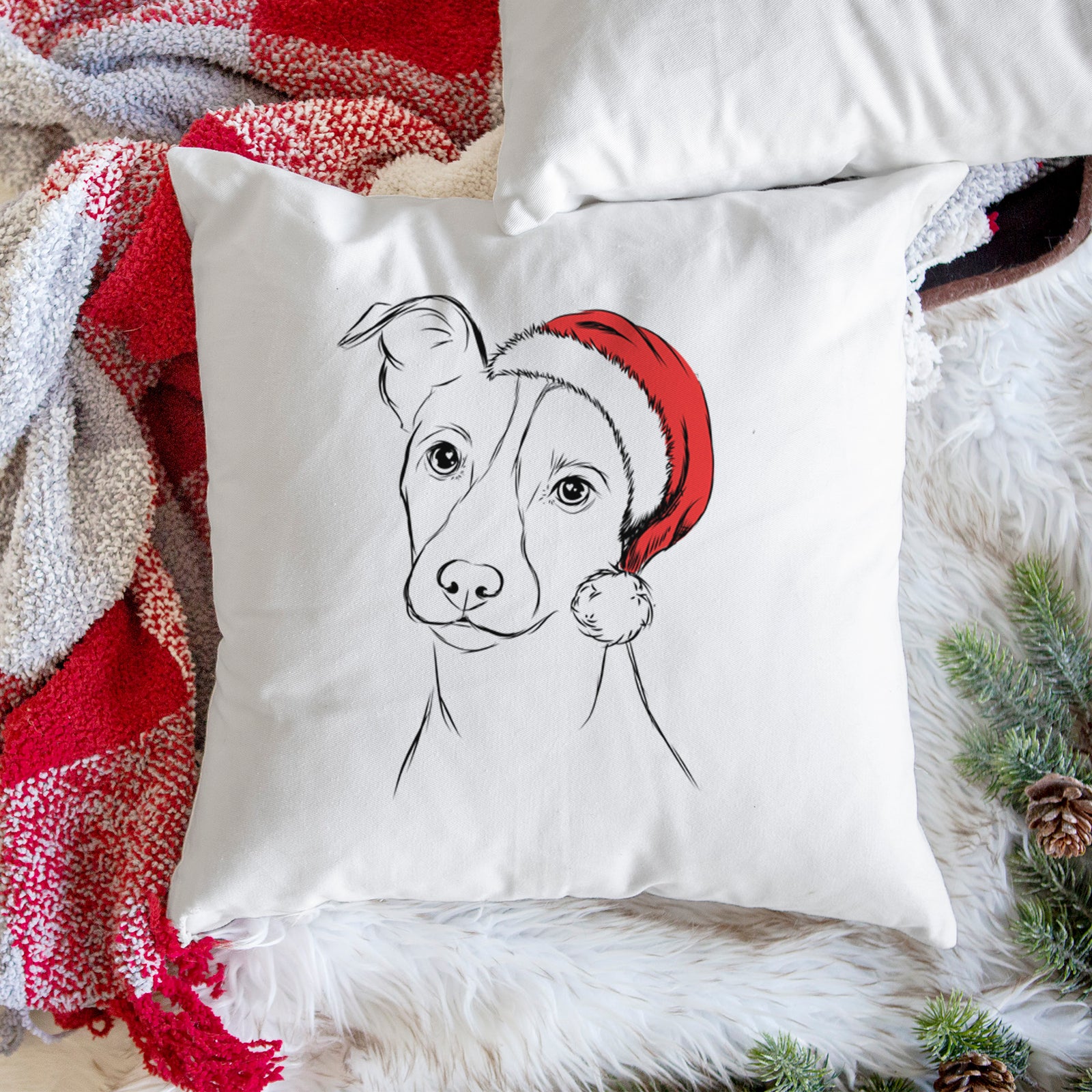 Max the Jack Russell Terrier - Throw Pillow Cover