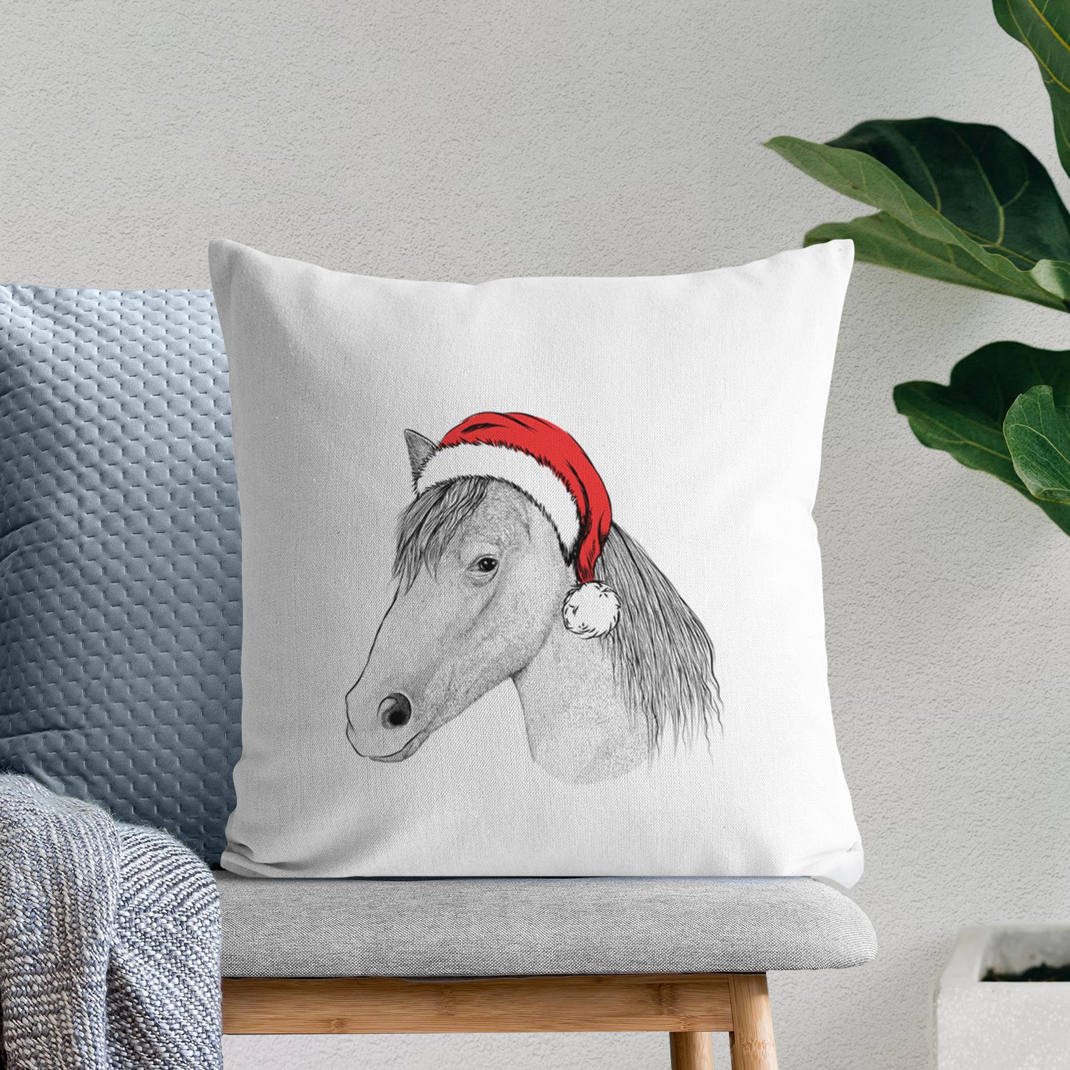 Midnight the Missouri Foxtrotter Horse - Throw Pillow Cover