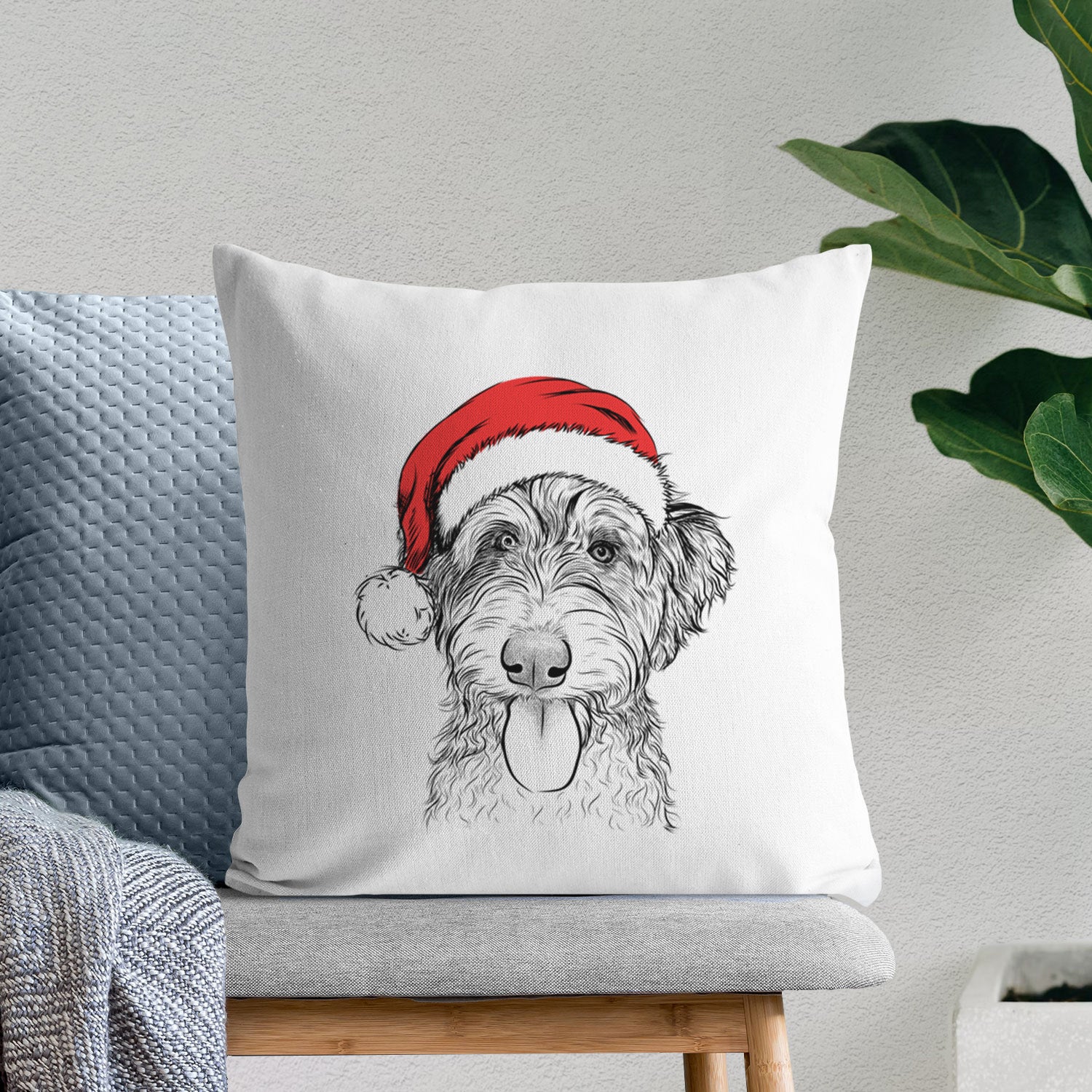 Myrtle Mae the Aussiedoodle - Throw Pillow Cover