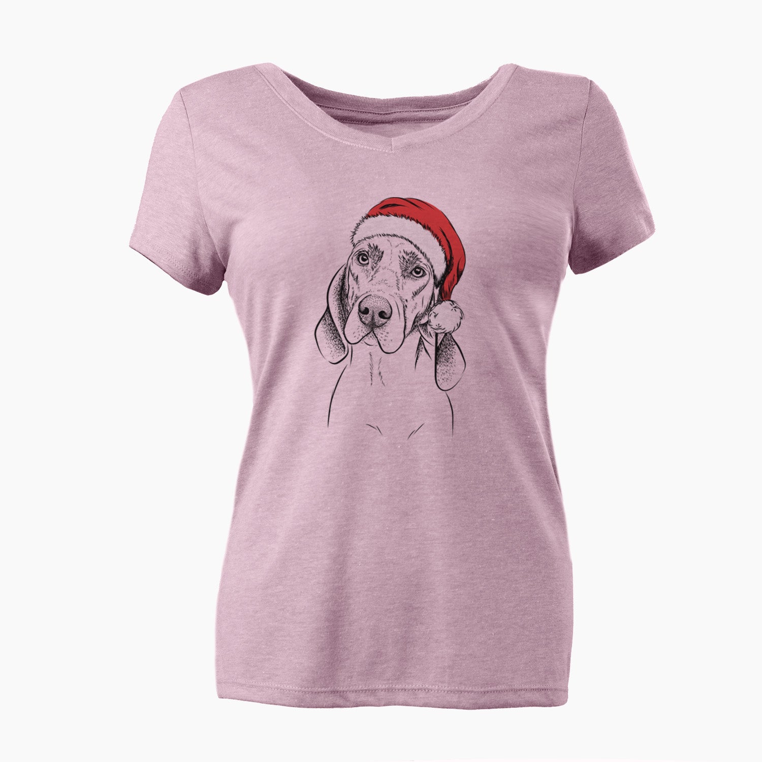 Santa Norman the Plott Hound - Women's Perfect V-neck Shirt