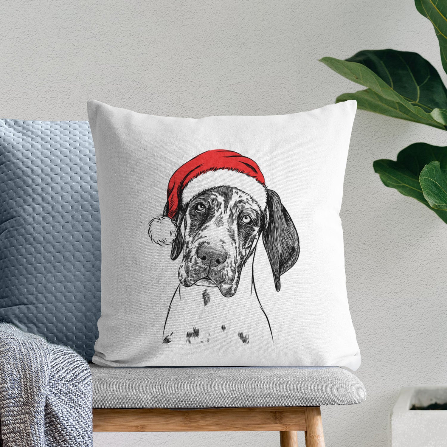 Nyx the Great Dane - Throw Pillow Cover