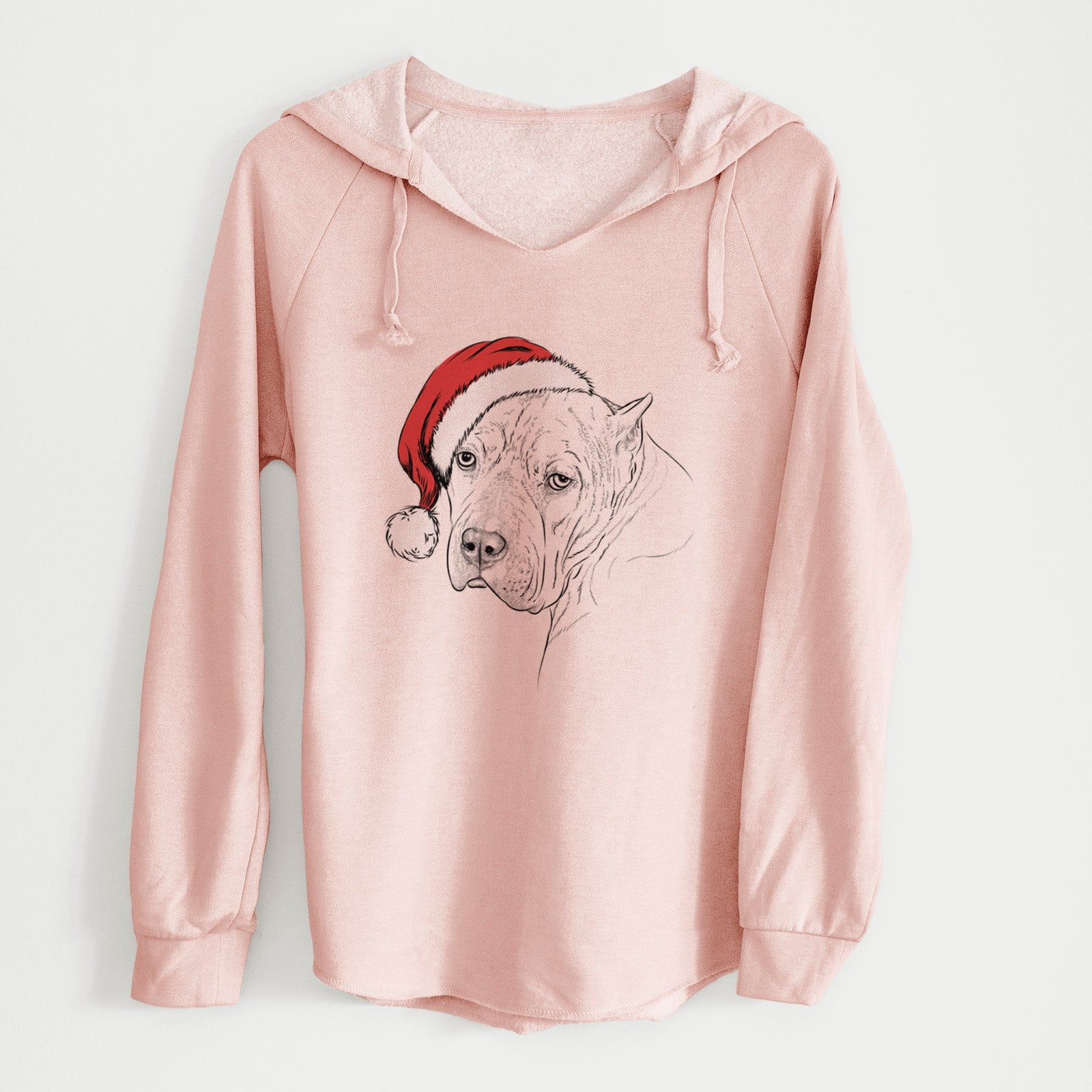 Santa Precious the Staffordshire Terrier - Cali Wave Hooded Sweatshirt