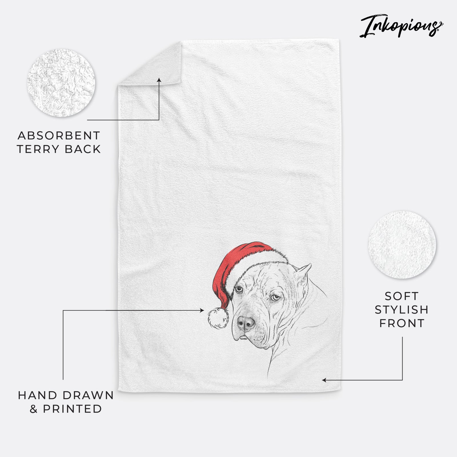 Precious the Staffordshire Terrier Decorative Hand Towel