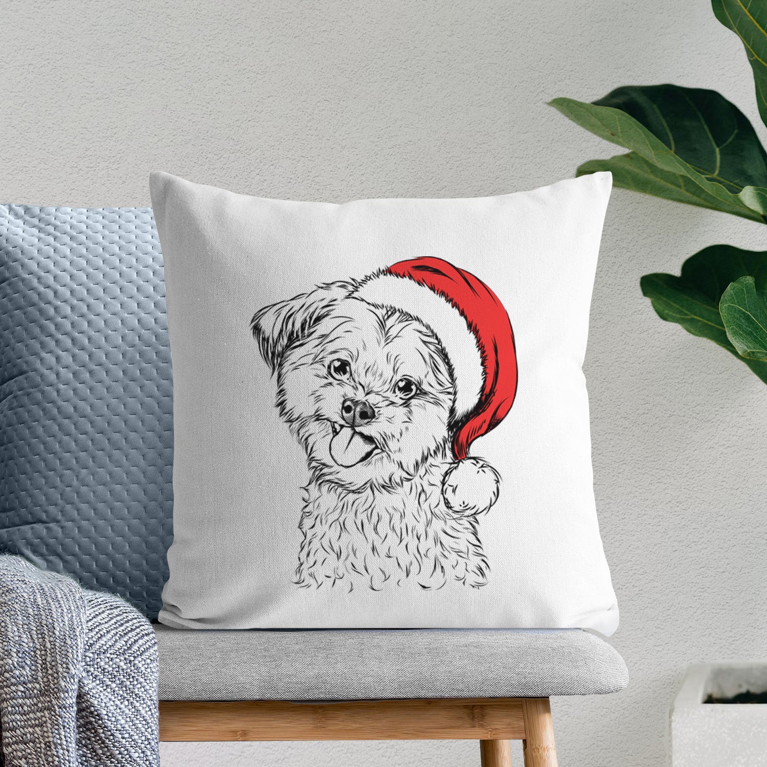 Puff the Malshi - Throw Pillow Cover