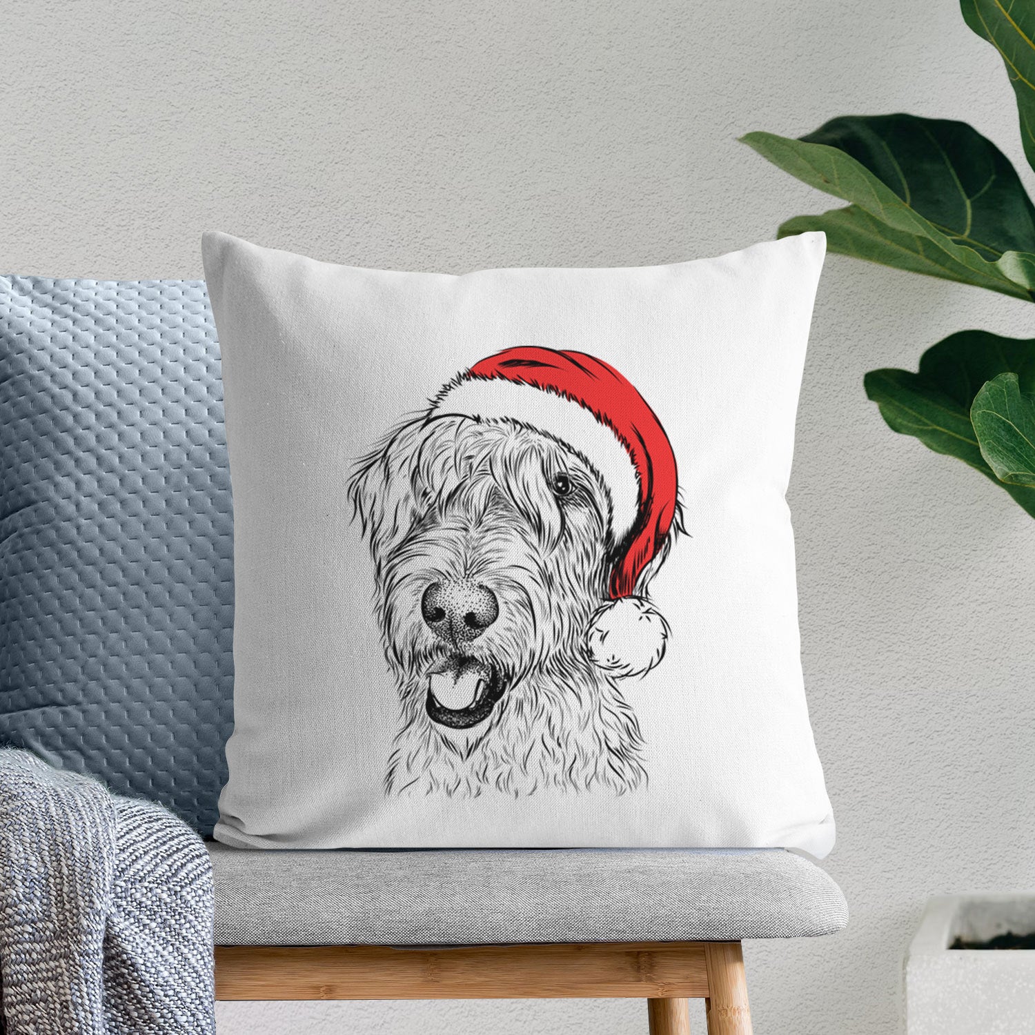 Ragnar the Irish Wolfhound - Throw Pillow Cover