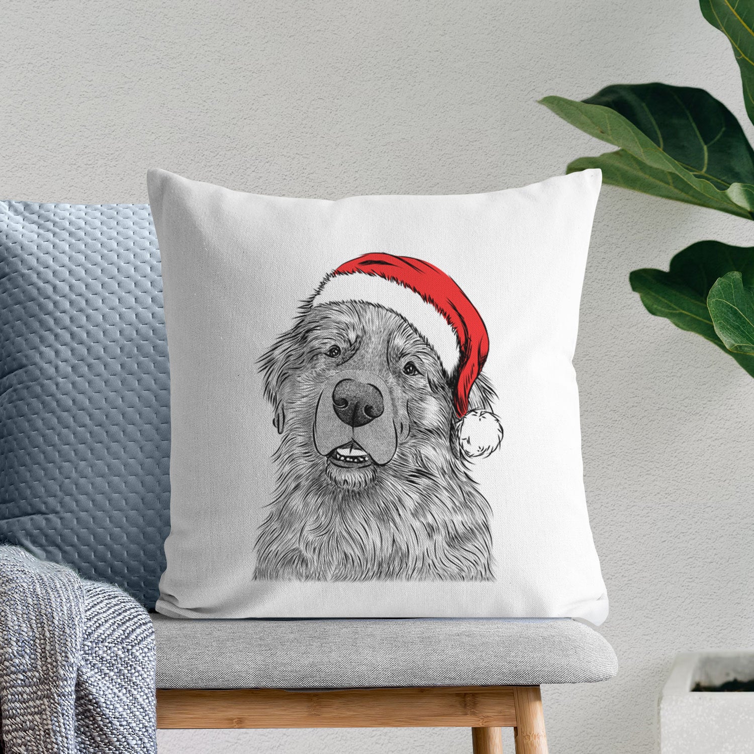 Ralph the Leonberger - Throw Pillow Cover