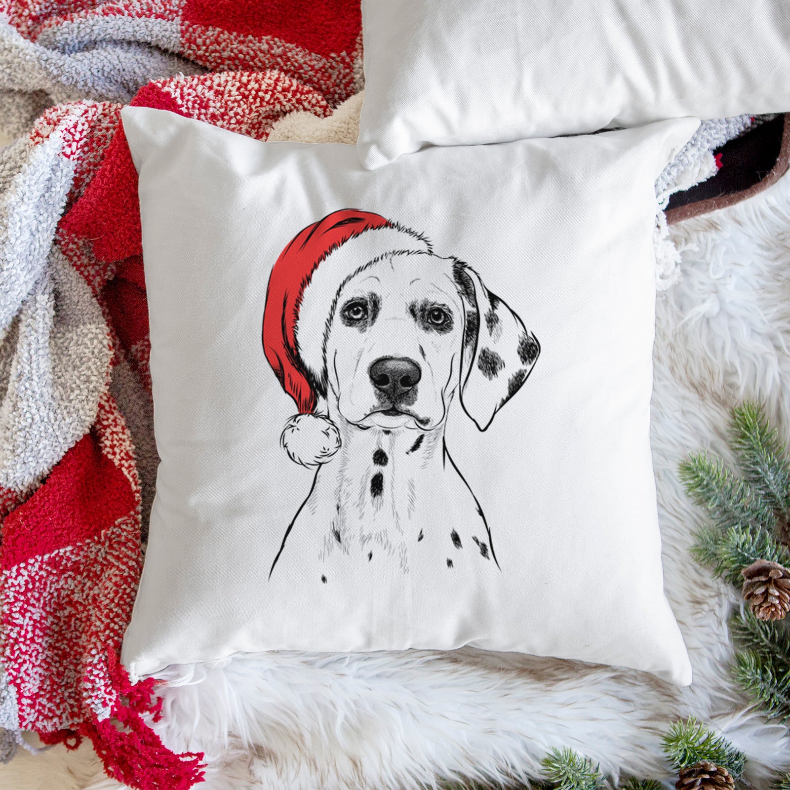 Riot the Dalmatian - Throw Pillow Cover