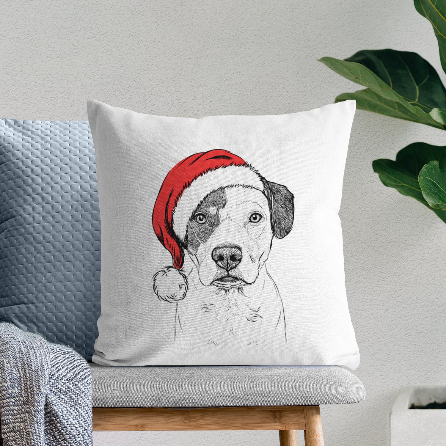 Ryleigh the Beagle Pitbull Mix - Throw Pillow Cover