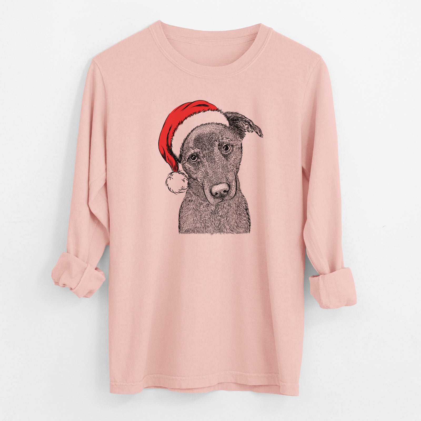 Santa Sadie the Whipador - Men's Heavyweight 100% Cotton Long Sleeve