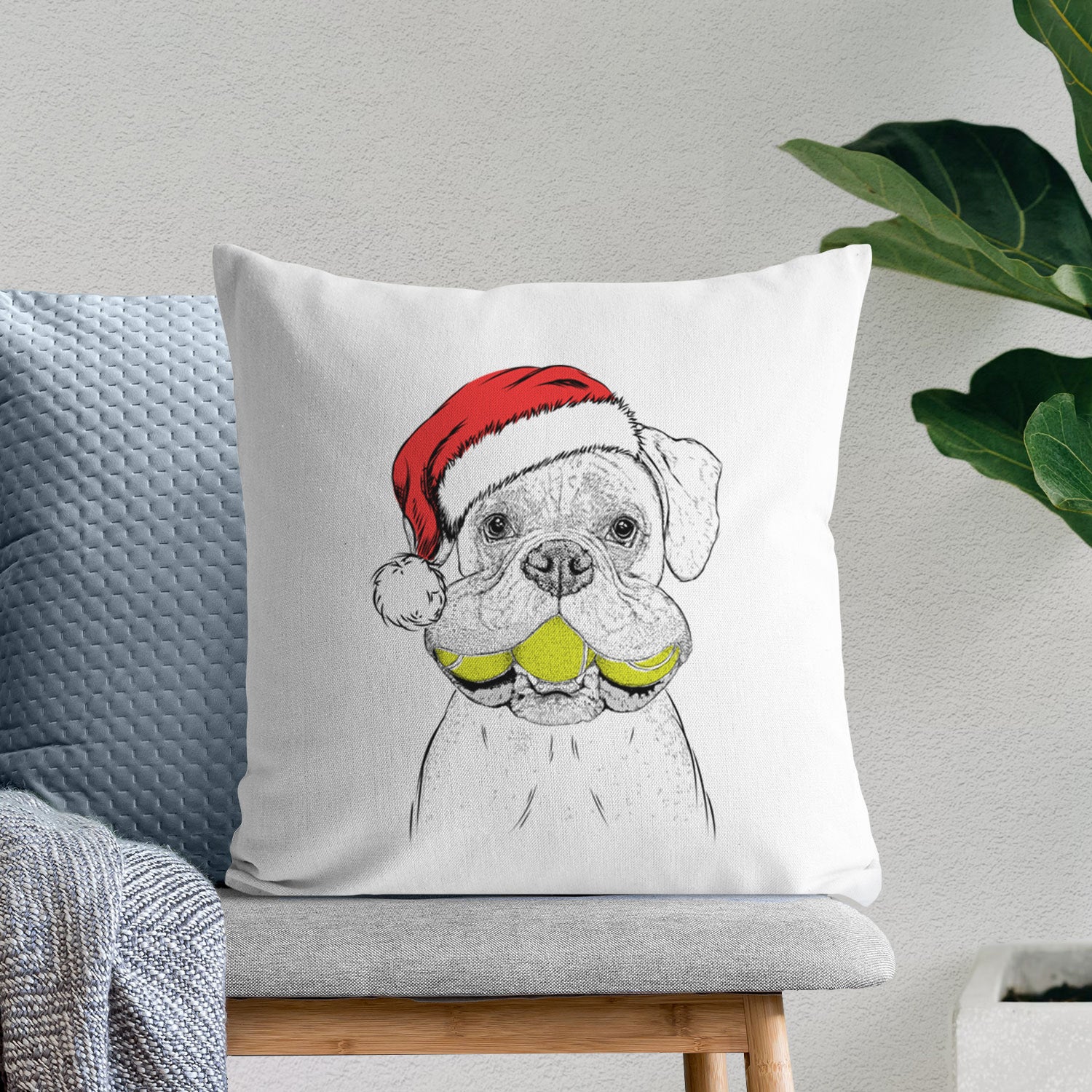 Seamus the Boxer - Throw Pillow Cover