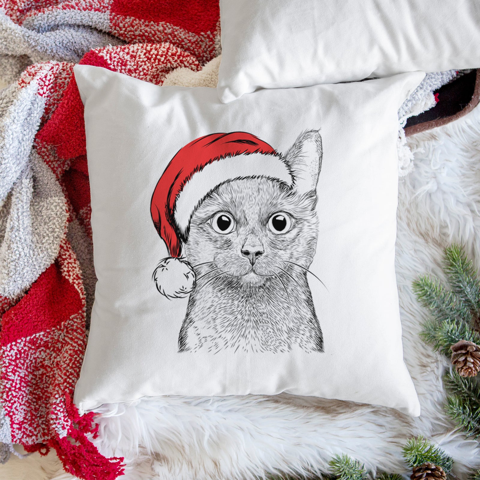 Shadow the Black Cat - Throw Pillow Cover