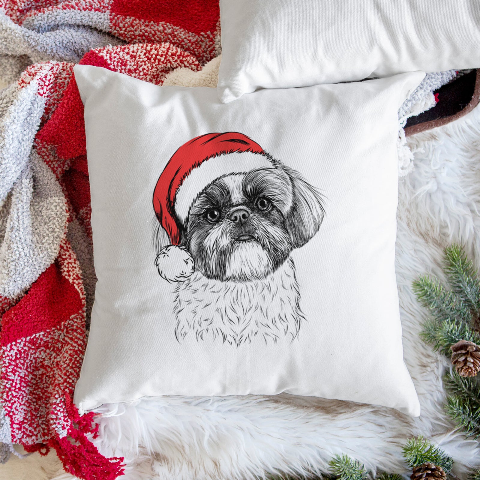 Simon the Shih Tzu - Throw Pillow Cover